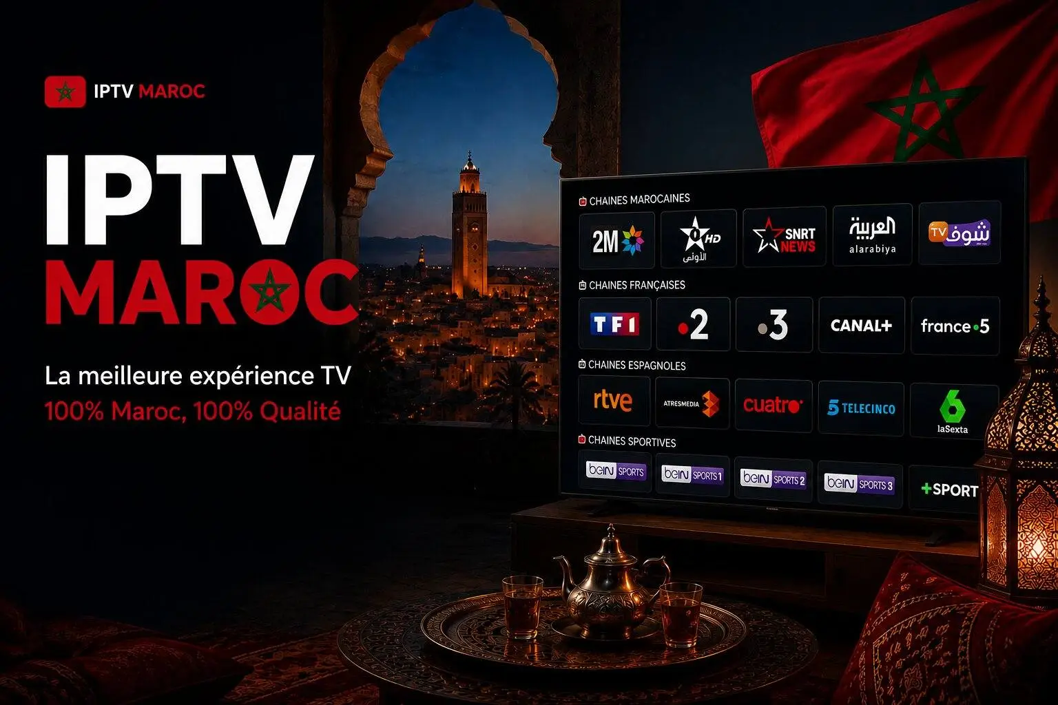 Home cinéma moderne avec télévision connectée et expérience streaming premium